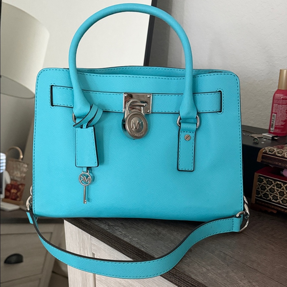 Michael Kors Aqua Blue Satchel